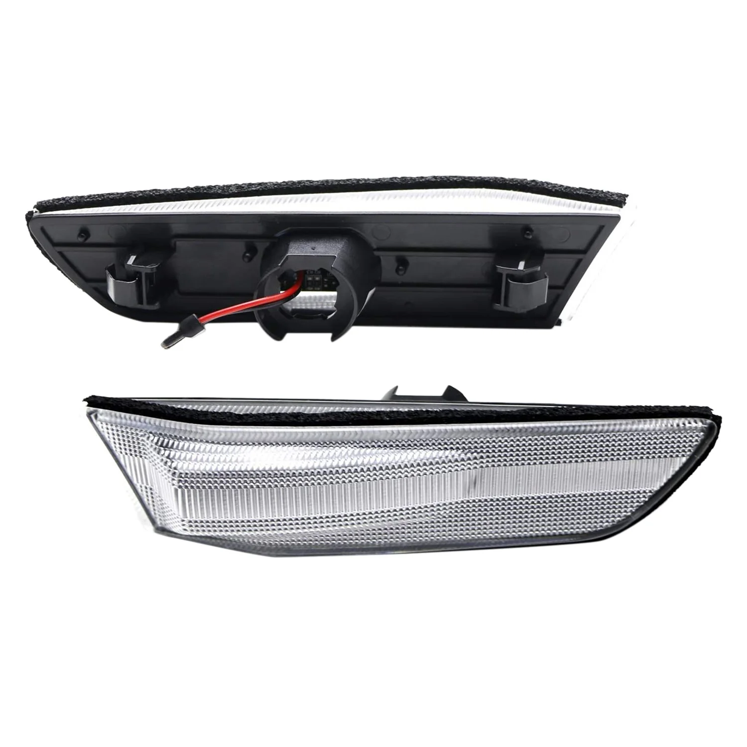 Lampu LED mobil lampu sein sisi depan lampu sinyal belok untuk G35 Coupe V35 2003-2007, lensa bening