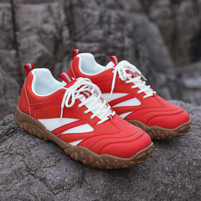 

Autumn Red Men's Racing Shoes Casual Breathable Running Sneakers Man Comfortable Low Cut Designer Shoes Man Platform Trainers