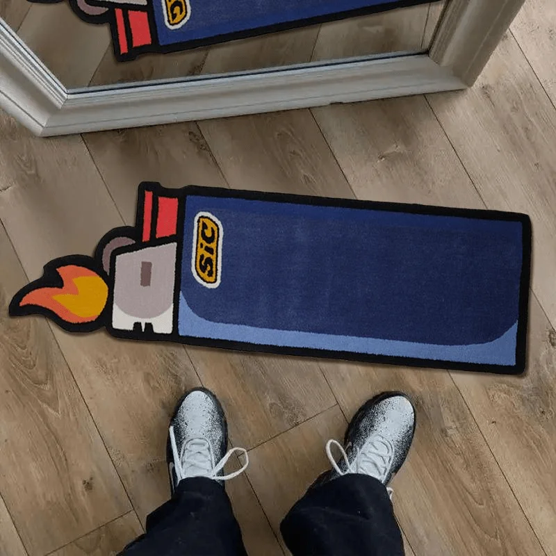 Creative Lighter Rugs for Bedroom Irregular Shape Living Room Decoration Carpet Thick Plush Lounge Floor Mat Home Anti-slip Rug