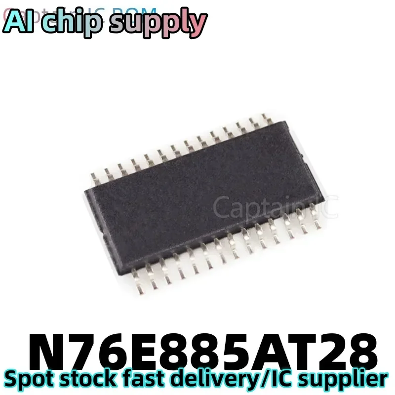 5PCS  N76E885AT28 chip TSSOP-28 package integrated circuit high-speed single-chip chip