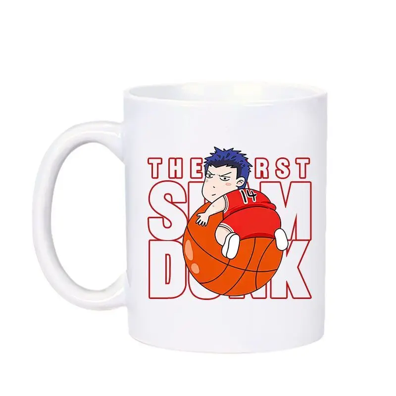 Slam Dunk Cartoon Peripheral Sakuragi Hanamichi Rukawa Kaede Mitsui Hisashi Mug Ceramic Cute Cup Anime Coffee Cup Gift Wholesale