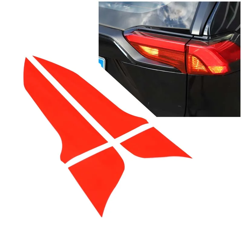 Taillight Tint Film New Tail Lamp Protective Film TPU Rear Tail Light Wrap Vinyl Car Accessories For Toyota RAV4 XA50 2020-2024
