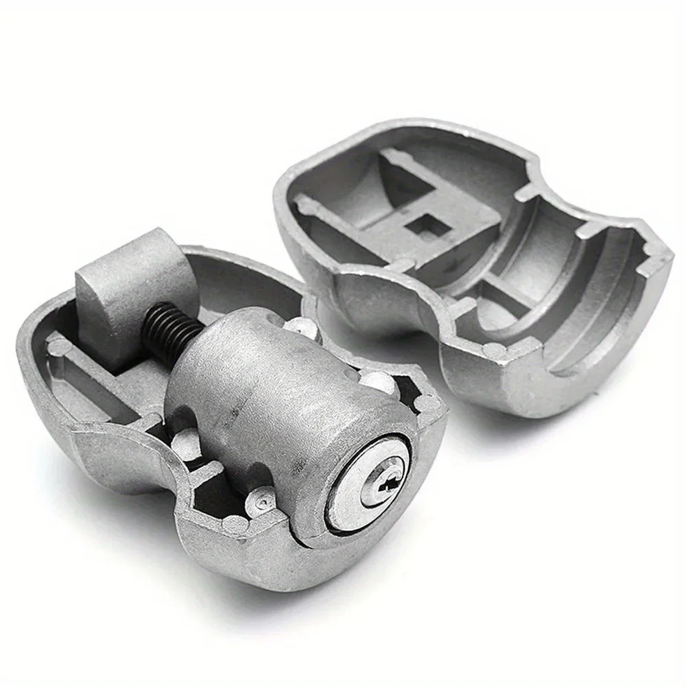 1Set Zinc Alloy Trailer Hitch Lock Ball Lock Universal Anti Theft Device for Caravan Tow Coupling Auto Replacement Parts