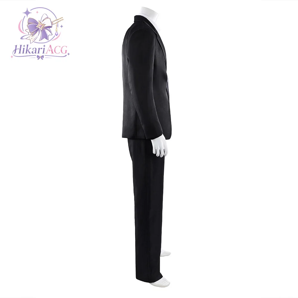 Black White Suit Two Face Cosplay Costume Comic Anime Shoes Full Set Halloween Convention Party Outfit Performance Event Men view 3
