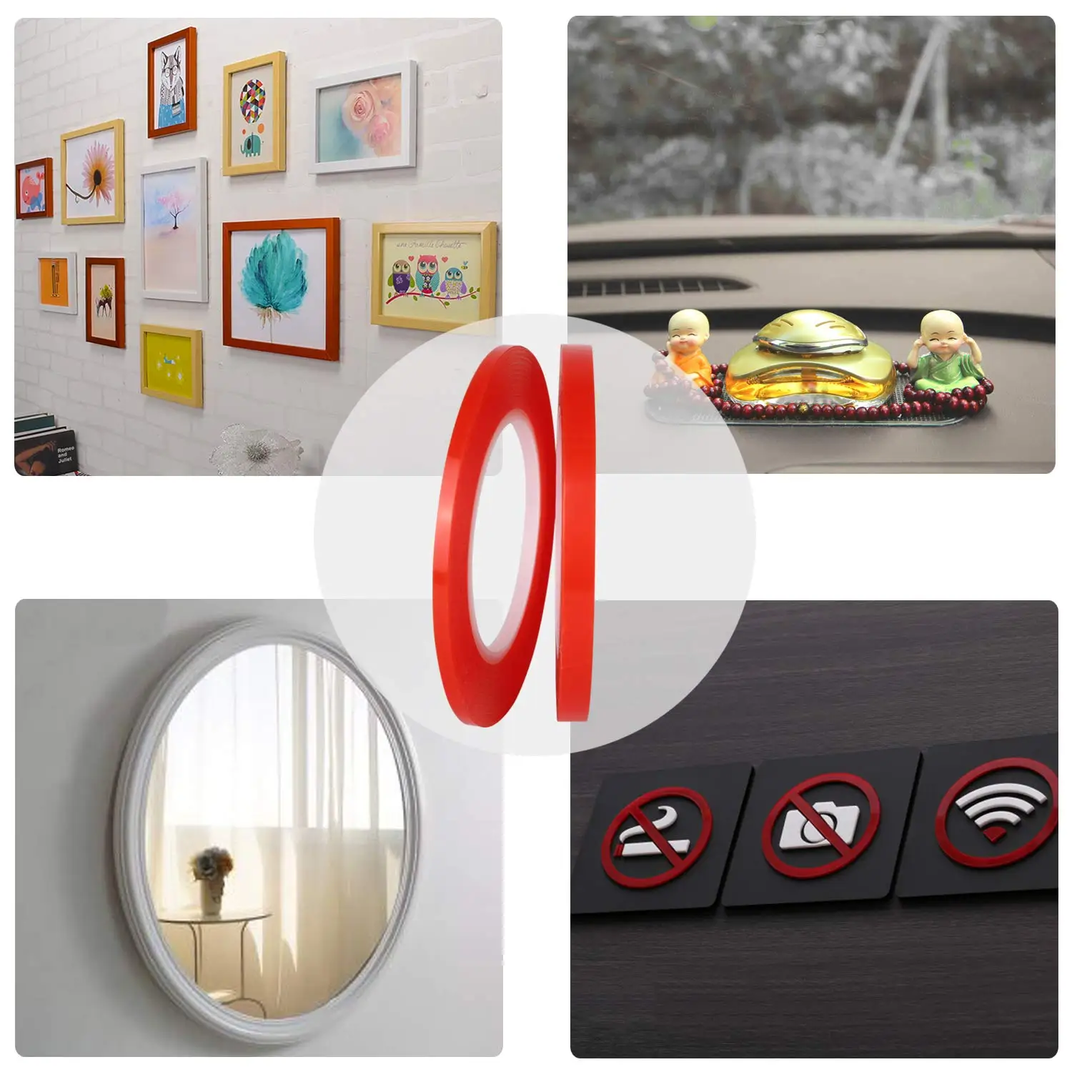 Ultra-mocna dwustronna taśma klejąca Nano Taśma akrylowa o wysokiej przyczepności, wodoodporne naklejki ścienne wielokrotnego użytku