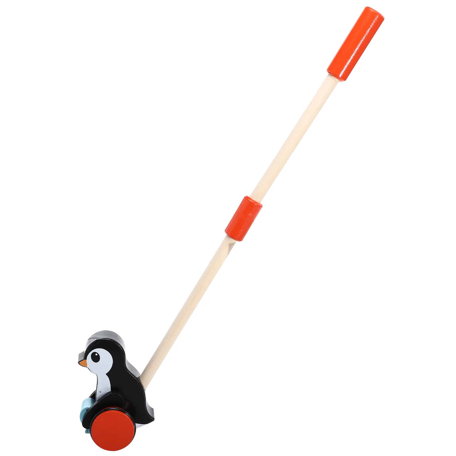 Wooden Cute Cartoon Animals Car Toys For Children Baby Trolley Cart Wooden Pushing Popular Toy Learning Walker Toddler Walker