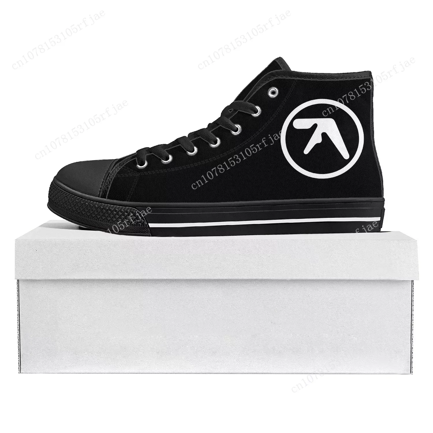 

Aphex Twin Electronic Music DJ Mixer High Top High Quality Sneakers Mens Womens Teenager Canvas Sneaker Couple Shoe Custom Shoe