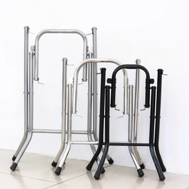 Foldable Metal Table Legs Heavy Duty Dining Base Frame Portable Support Stand for Round Desk Patio Outdoor Furniture Parts