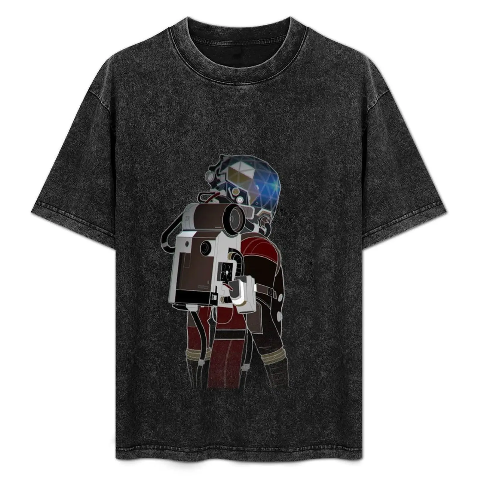 Prey Helmet T-Shirt Simple Line Art Print Tee