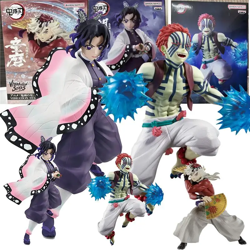 

Bandai Namco Banpresto Demon Slayer: Kimetsu No Yaiba Kochou Shinobu Douma Akaza Hakuji Vibration Stars Фигурка Модель Игрушка в подарок