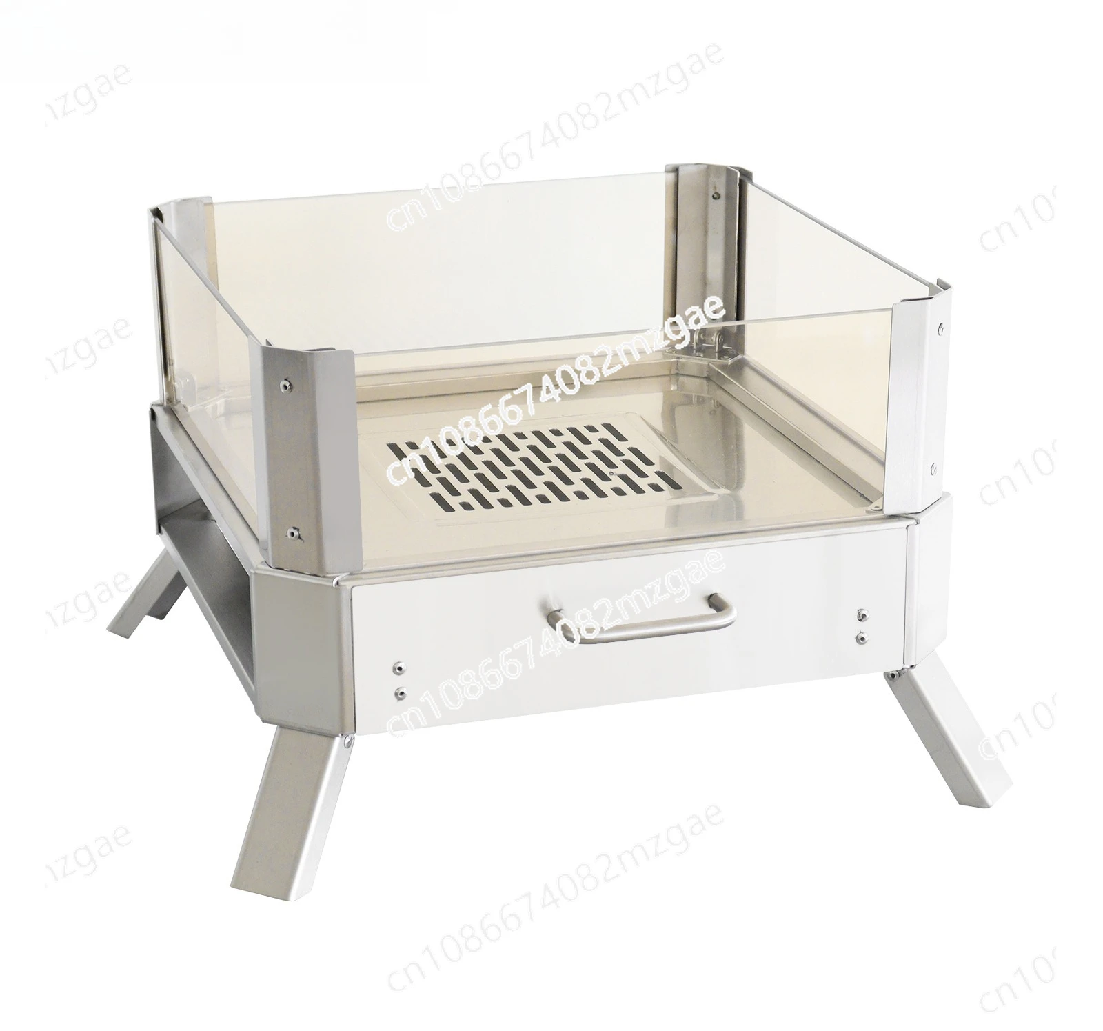 

Outdoor fire table fire dance campfire camping portable glass-ceramic folding enclosure to make tea