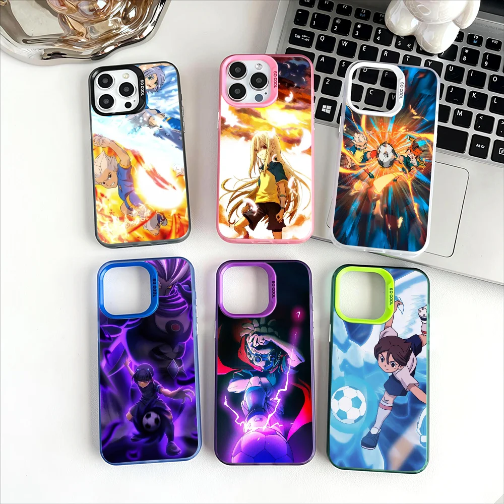 Funda de teléfono Axel Blaze Firestorm Inazuma Eleven Anime para Apple 11 12 13 14 15 16Pro Max Plus, funda protectora chapada para teléfono