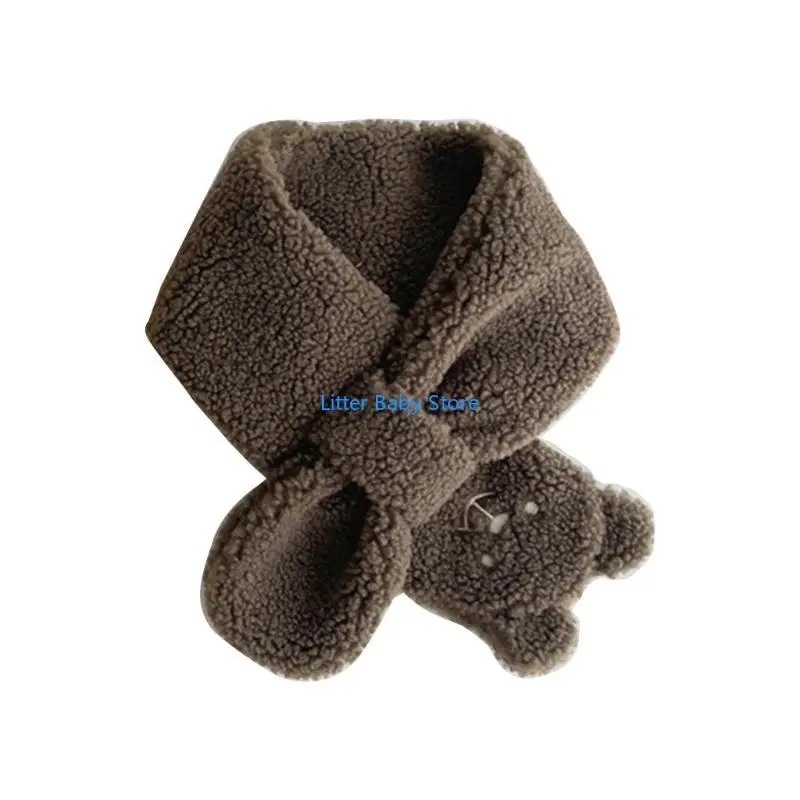 وشاح للرقبة بنمط حيوانات كرتونية N80C منديل دافئ مثالي للأنشطة الخارجية