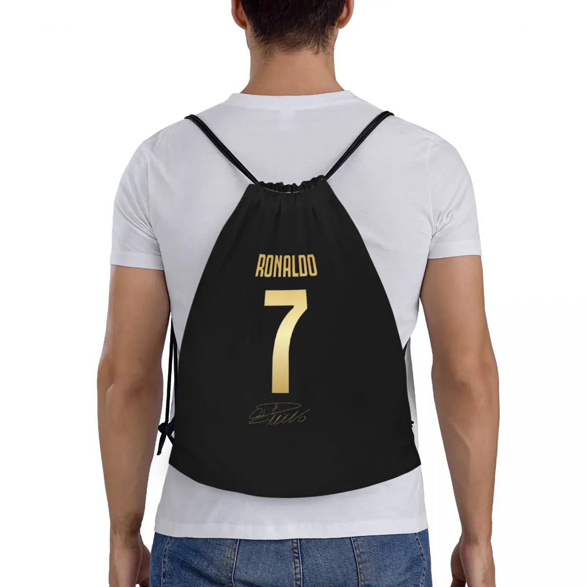 

CR7 Cristiano Ronaldo Backpacks Casual Portable Drawstring Bags Sports Bag Book Bags For Travel School