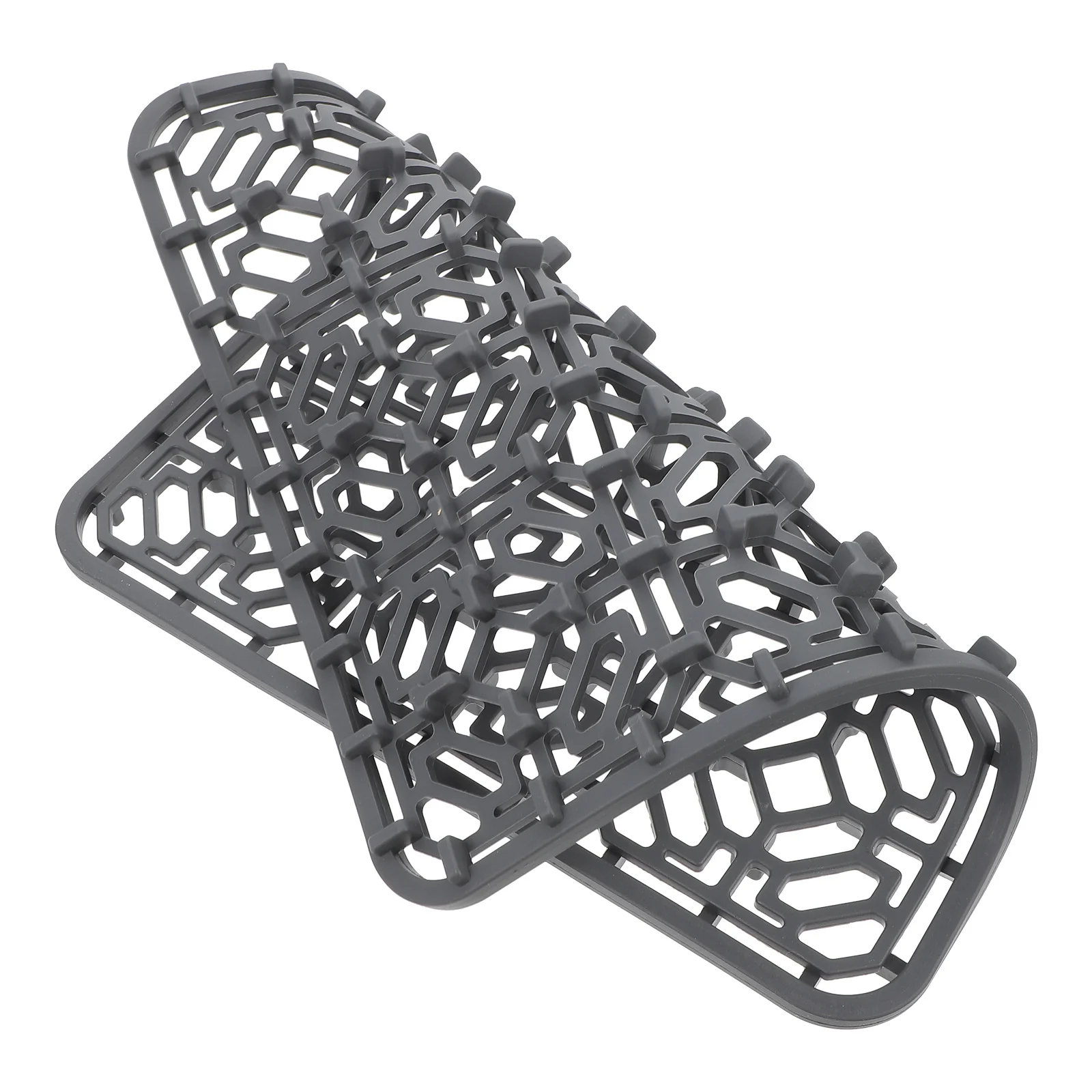 سيليكون بالوعة استنزاف حصيرة تصميم جوفاء عدم الانزلاق المطبخ كونترتوب استنزاف الوسادة لتجفيف الفواكه الخضروات وأدوات المائدة الحرارة #2