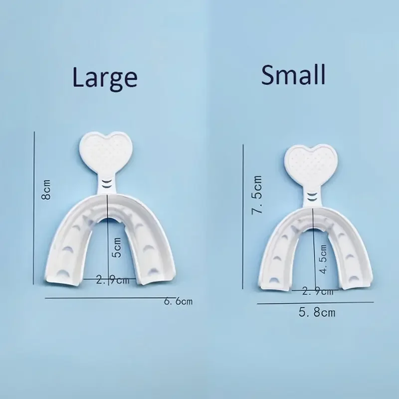 Protector bucal moldeable con bandeja para dormir, estiramiento, bruxismo, protección dental, bandeja blanqueadora, retenedor Dental, 2 uds.