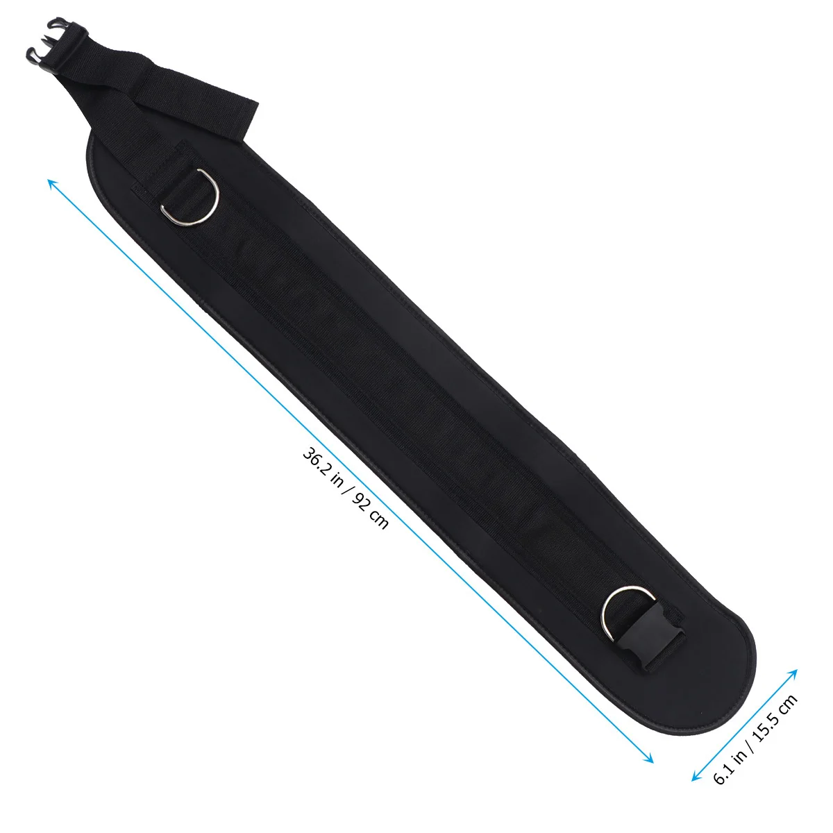 Cinturón de cintura para correr, soporte Lumbar ajustable, doble anillo en D grueso, alivio del dolor de espalda, entrenamiento de fuerza, Fitness, 1 Uds.