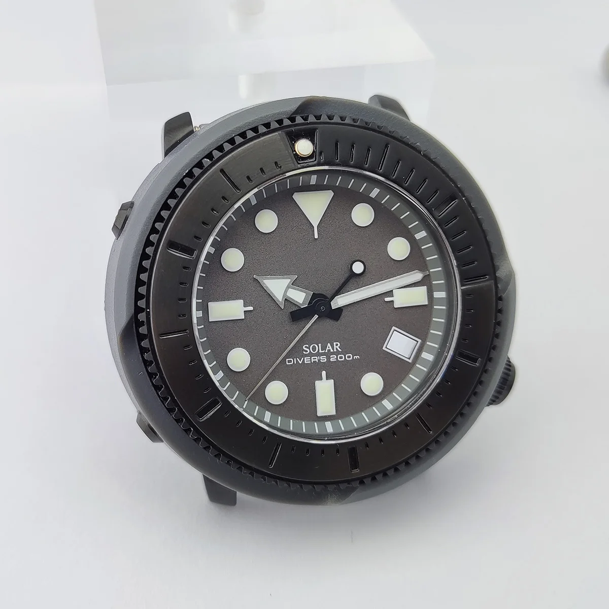 

45mm NH35 case Monster nh35 dial 45mm sapphire glass 3.8 calendar case accessories case movement