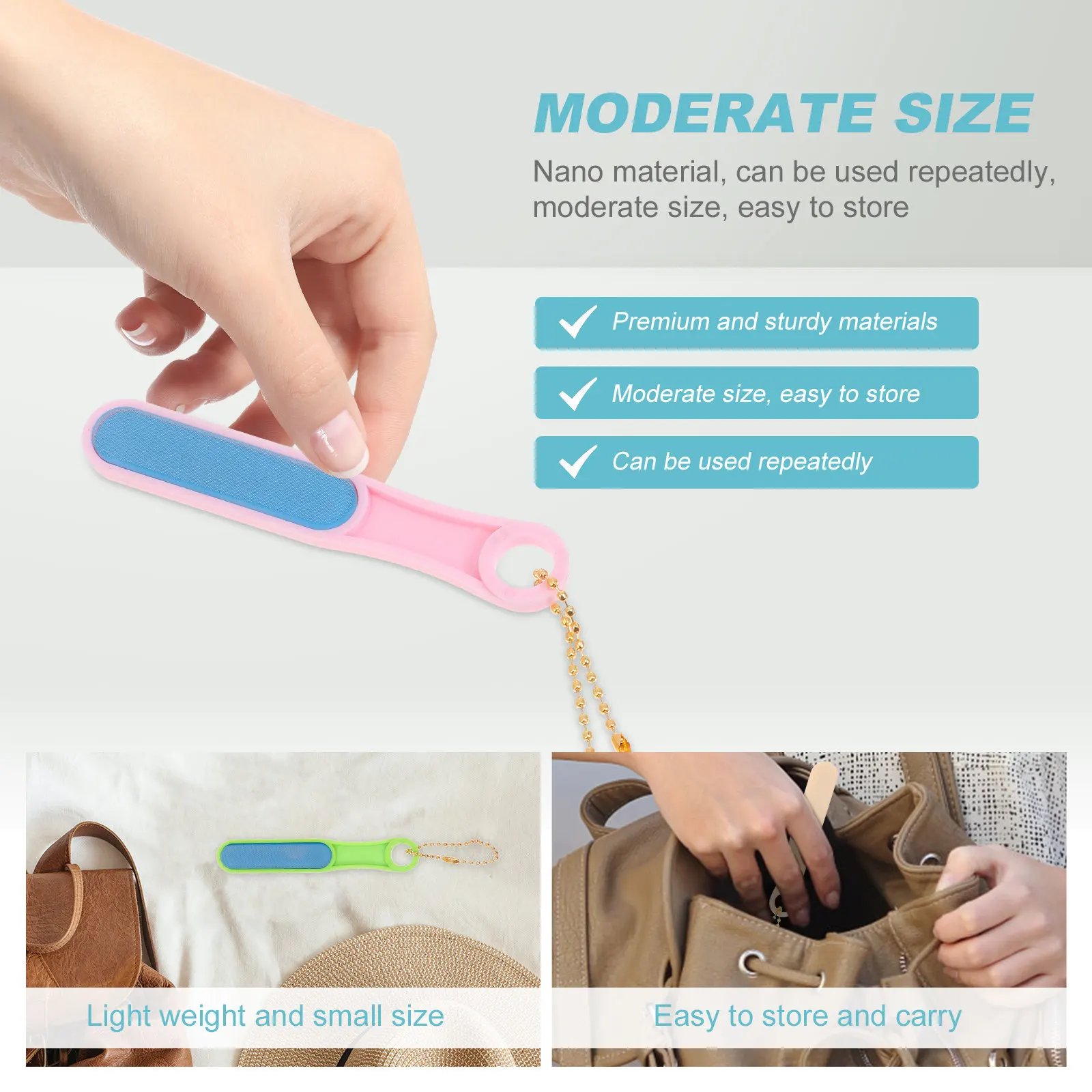 4Pcs Premium Nano Glass Nail Files Lightweight Compact Storage Friendly Two in Manicure Tool Glass Nail Files