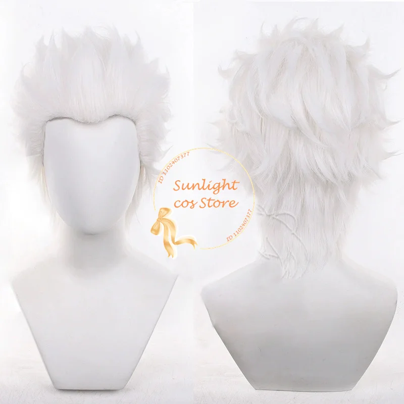 

Fate Emiya Shirou Косплей Парик 30 см Белые парики Термостойкие синтетические волосы для FGO Мужской костюм на Хэллоуин Косплей Аниме Парик