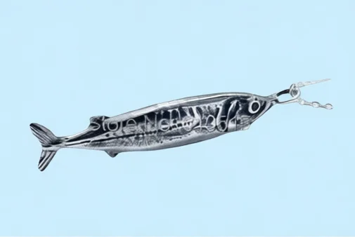 Sardine Fish Necklace Cute Boho Pilchard Animal Pendant Gothic Ocean Jewelry