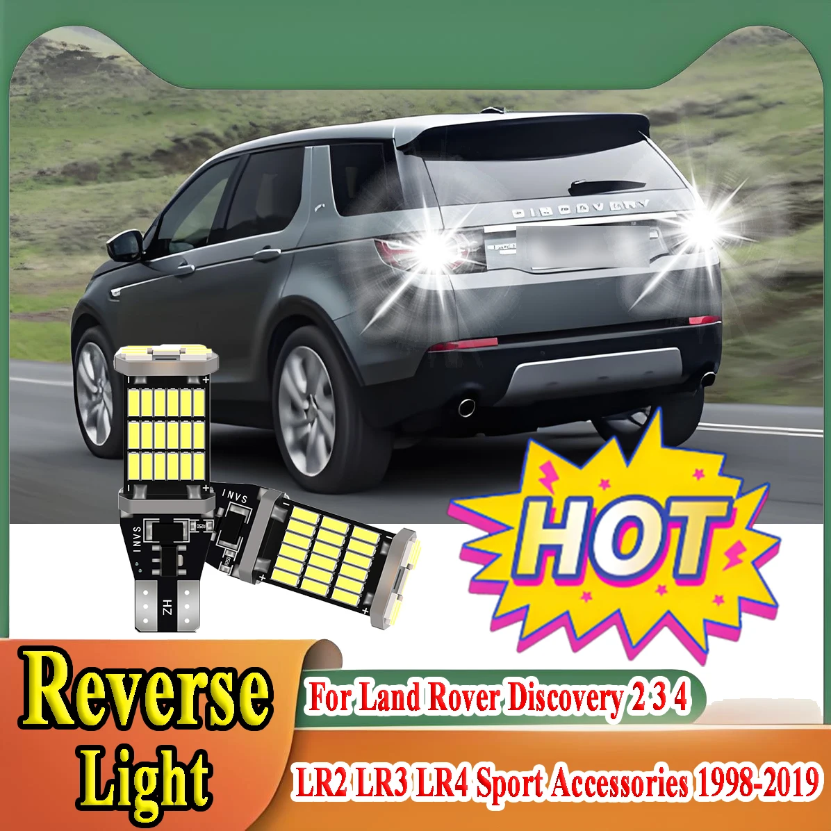 

2 шт. светодиодный фонарь заднего хода Canbus для Land Rover Discovery 2 3 4 LR2 LR3 LR4 спортивные аксессуары 1998-2019 2018 2017 2016 резервная лампа