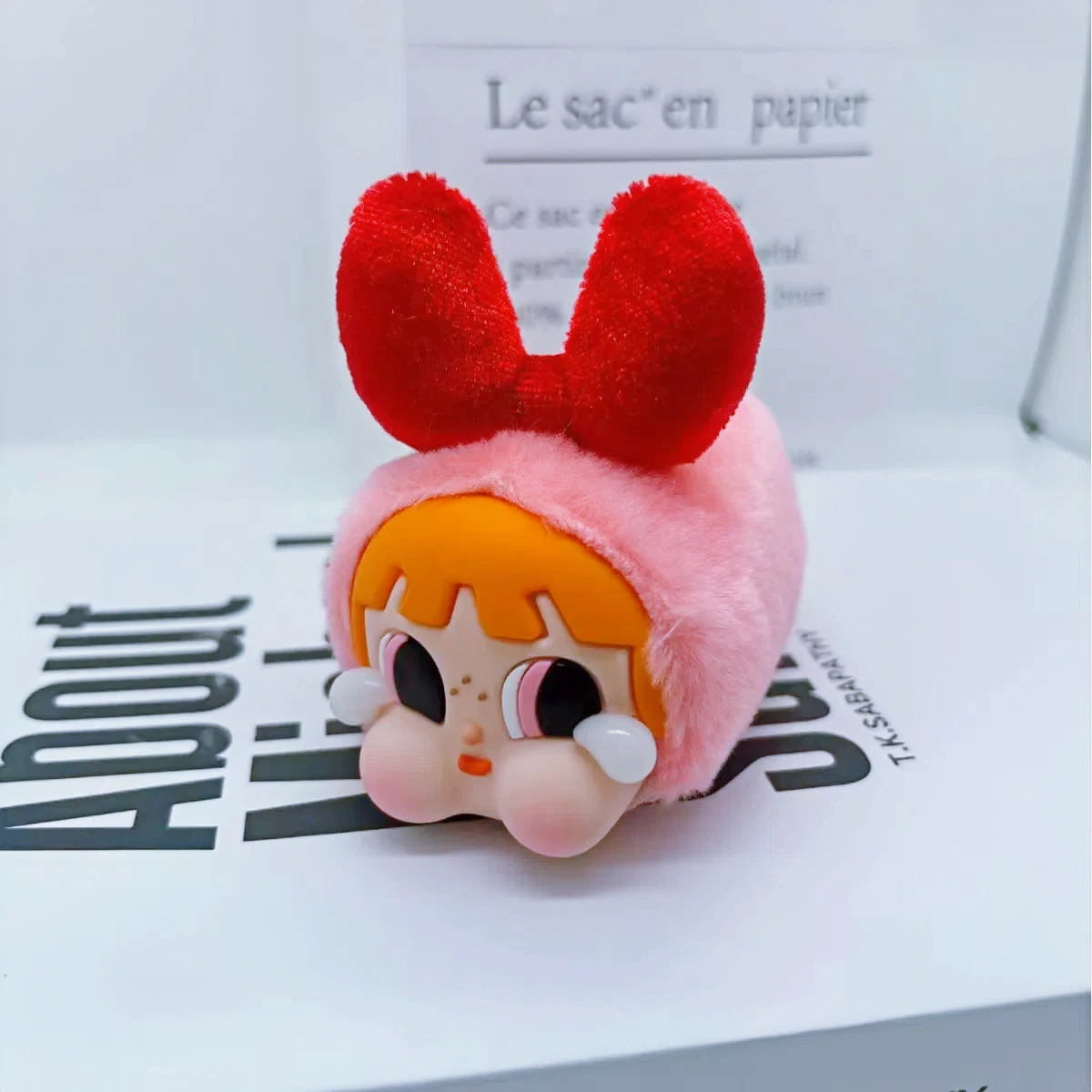 Miniso Powerpuff Girls Plush Series Creative Models Keychain Pendant Schoolbag Pendant Holiday Gifts Children's Gifts