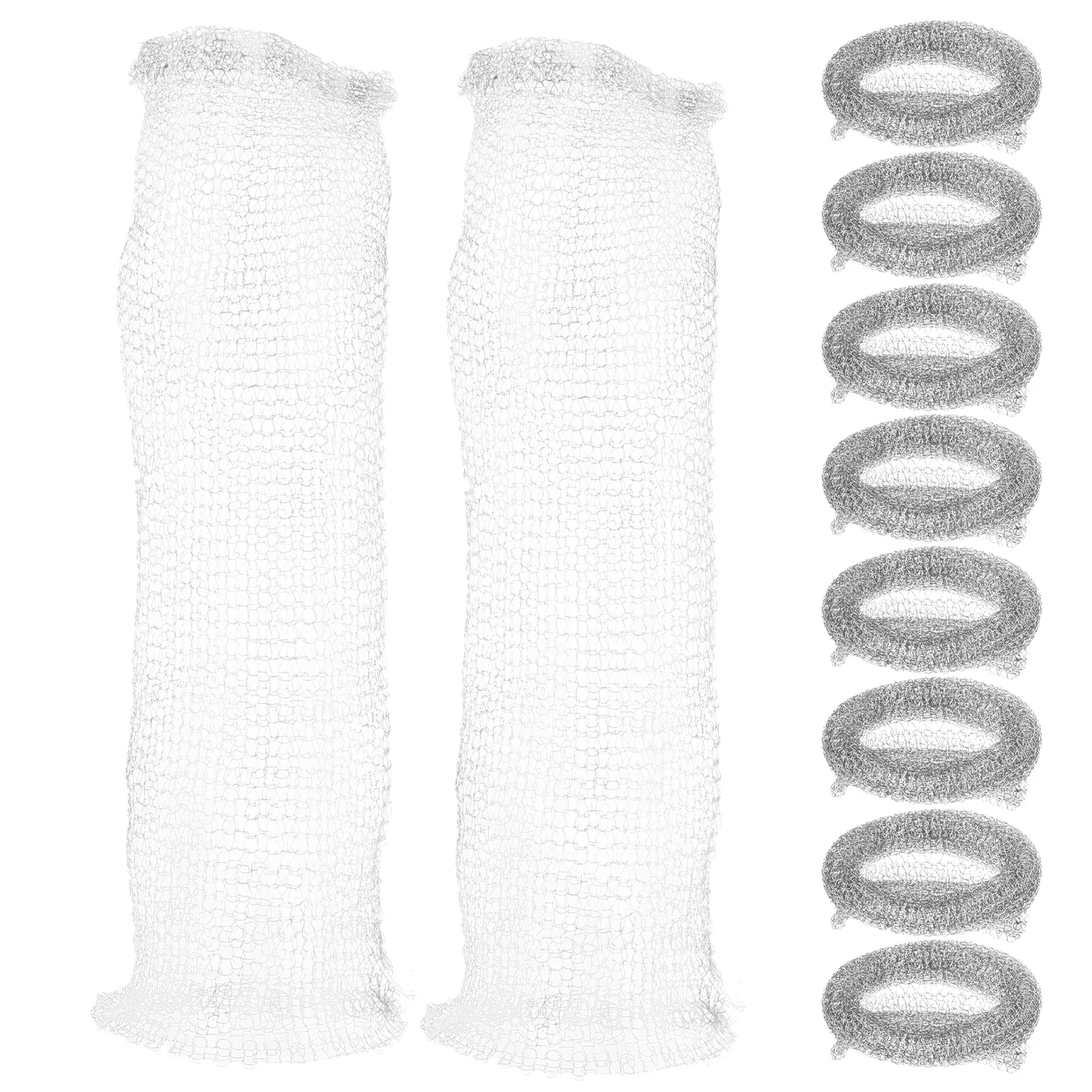 

10Pcs Washer Lint Trap for Hose Stainless Steel Washing Machine Drain Hose Filter Lint Catcher Prevents Clogs Easy Setup