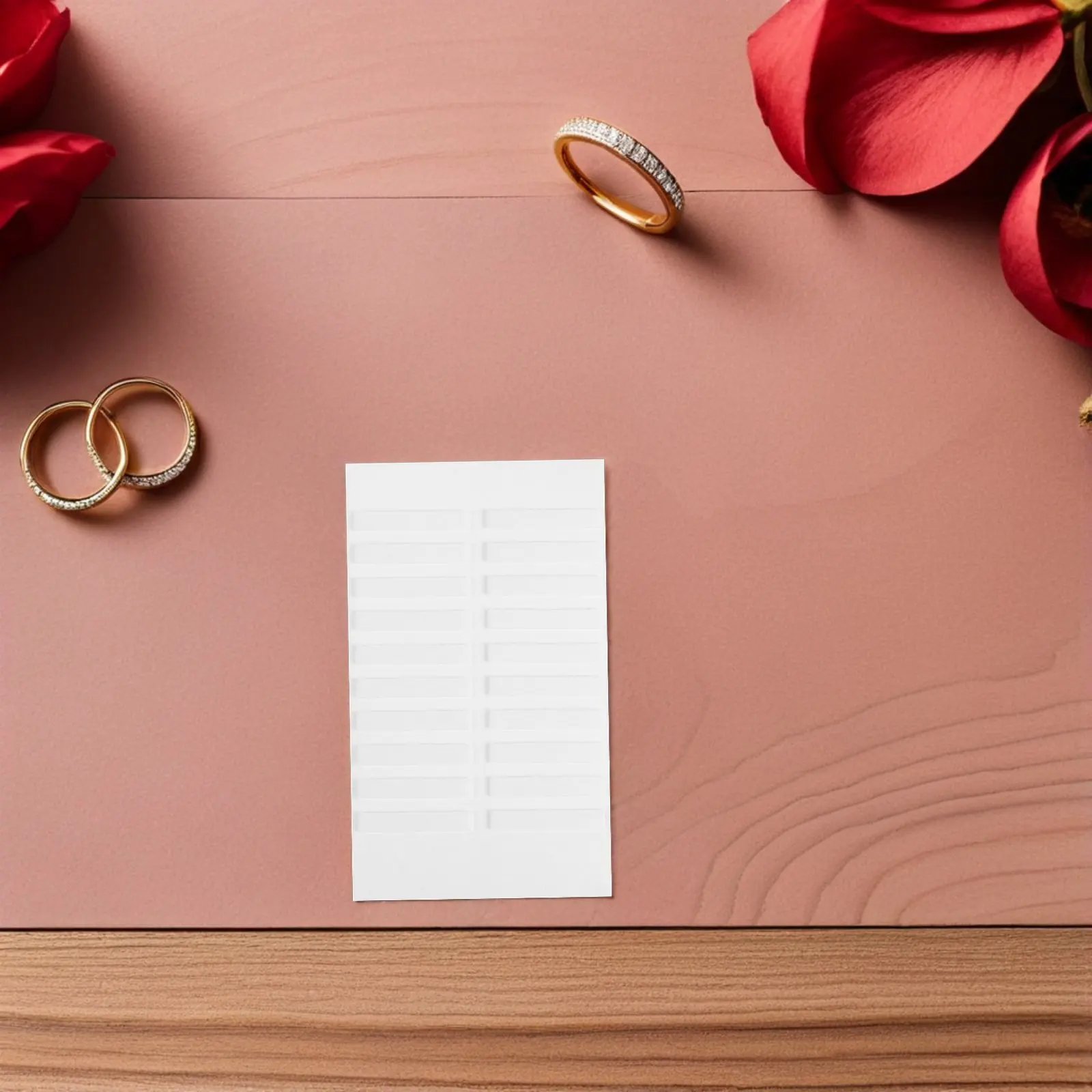 

20Pcs Removable Jewelry Tags Tape Self-Adhesive Foam-Free Transparent Strips for Pricing Labels on Earrings