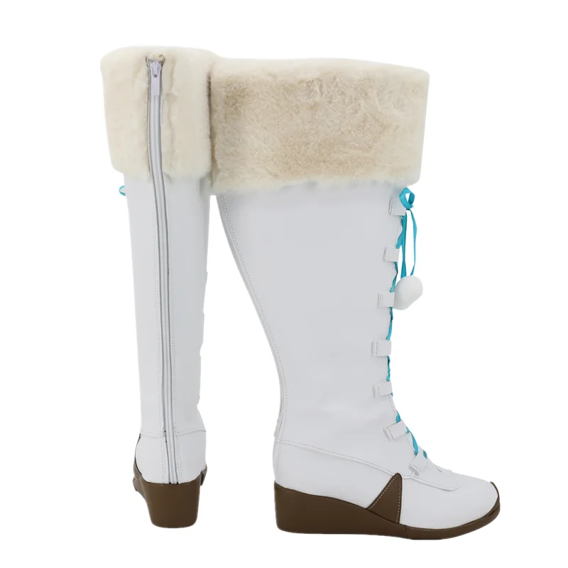 Game Final Fantasy XIV Rielle Cosplay Boots High Heel PU Shoes Halloween Cosplay Prop Custom Made