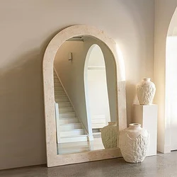 Designer Wedding Square Mirror Makeup Quality Luxury Aesthetics House Floor Mirrors Art Length Big Espejos De Piso Wall Decor
