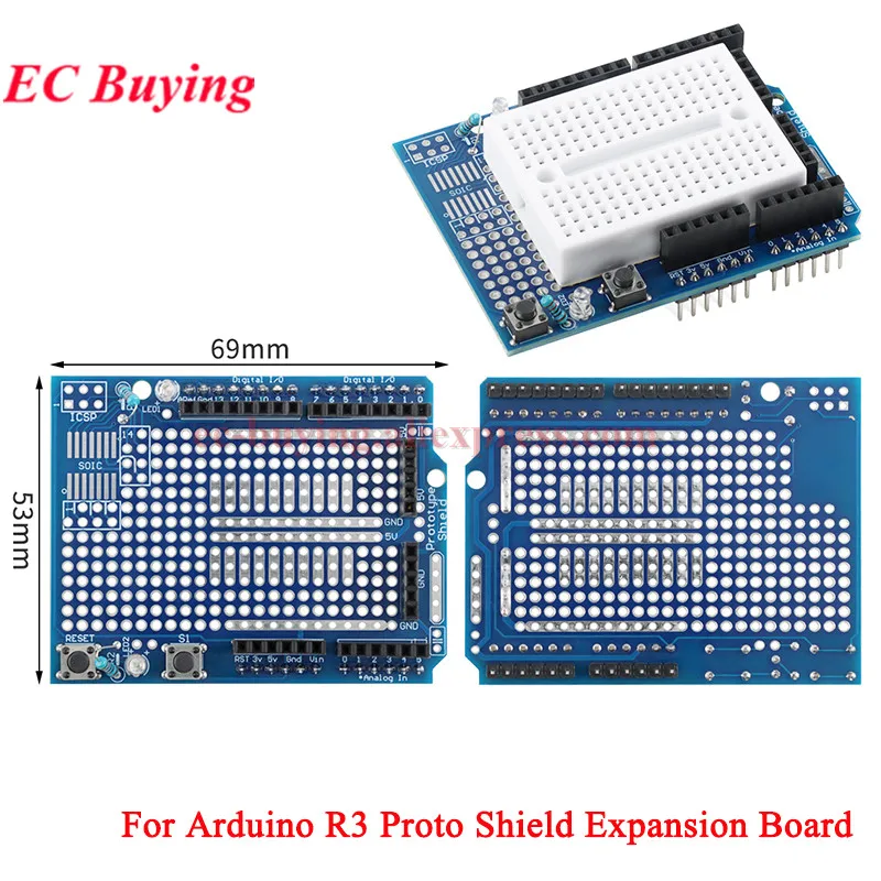 Sensor Shield V5.0 Expansion Board for Arduino R3 Proto Shield Breadboard Multifunctional Mega 2560 Mega2560 Multi-functional