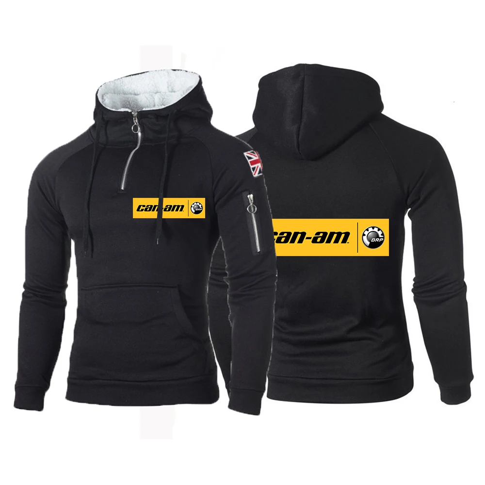 

Can Am Spyder Motorcycles Men's New Sweatshirts Fashion Zipper Long Sleeve Hooded Hoodie Casual Outwear Streetwear Pullover Tops