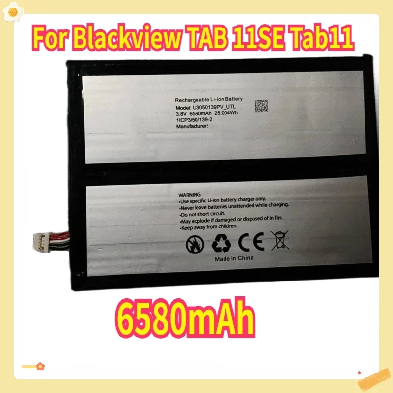 

New U3050139PV-UTL Battery 6580mAh for Blackview TAB 11SE Tab11 Tablet Battery