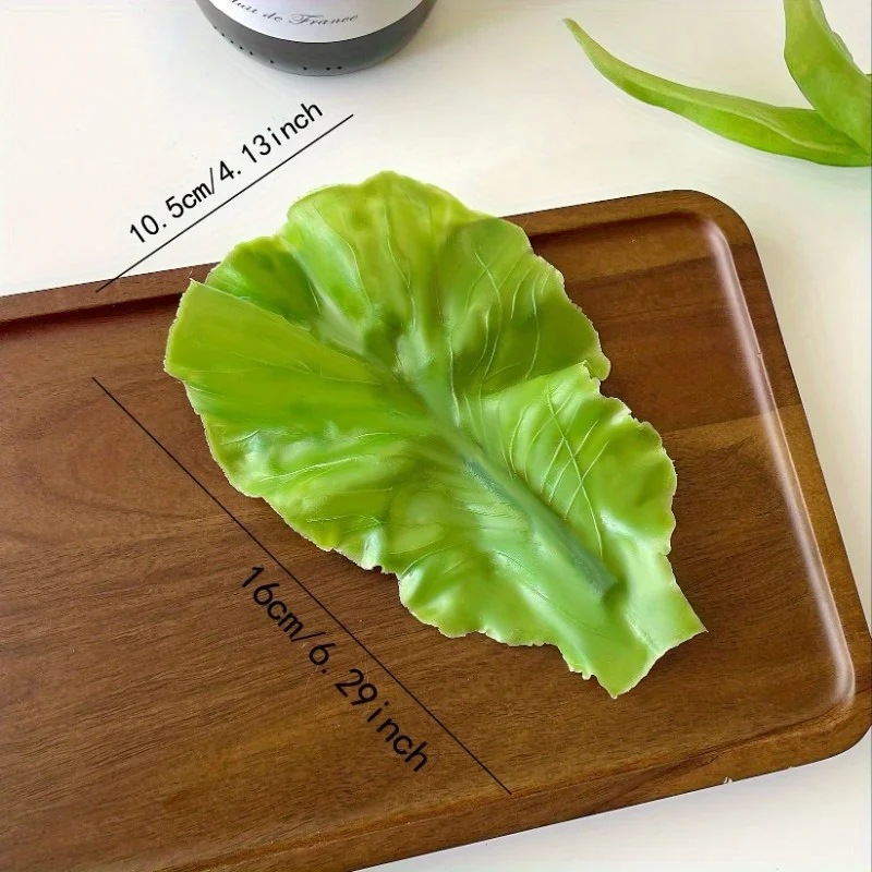 1pc Resin Vegetable Leaf Hair Clip - Cute Lettuce Design, Unique Hip-Hop Style, Perfect for Halloween & Casual Outfits, Ideal Gi