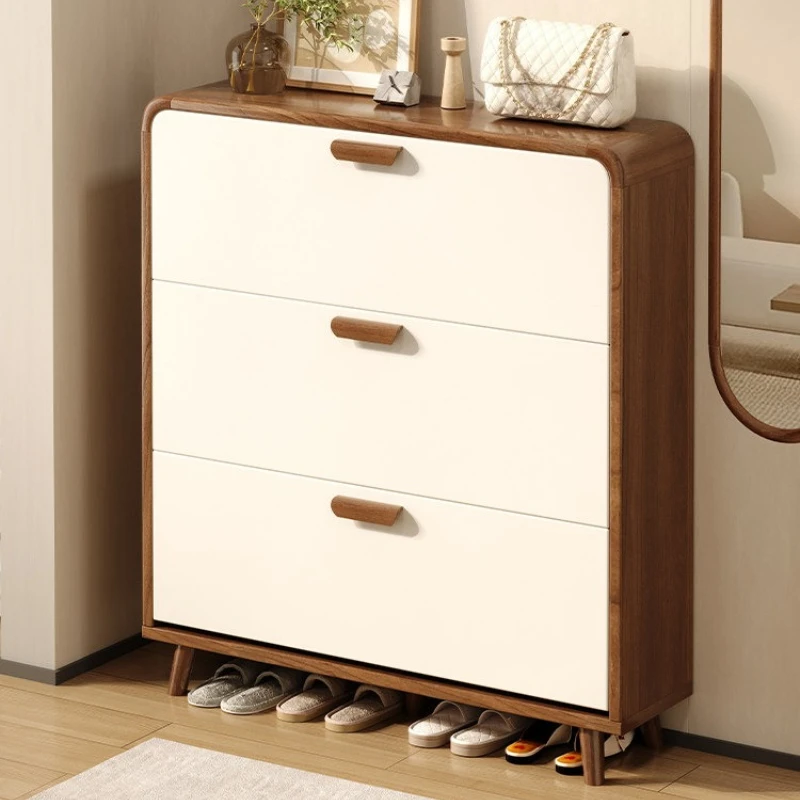 Entry ultra-thin shoe cabinet household small narrow outside the door shoe rack corridor storage range chaussure home furniture