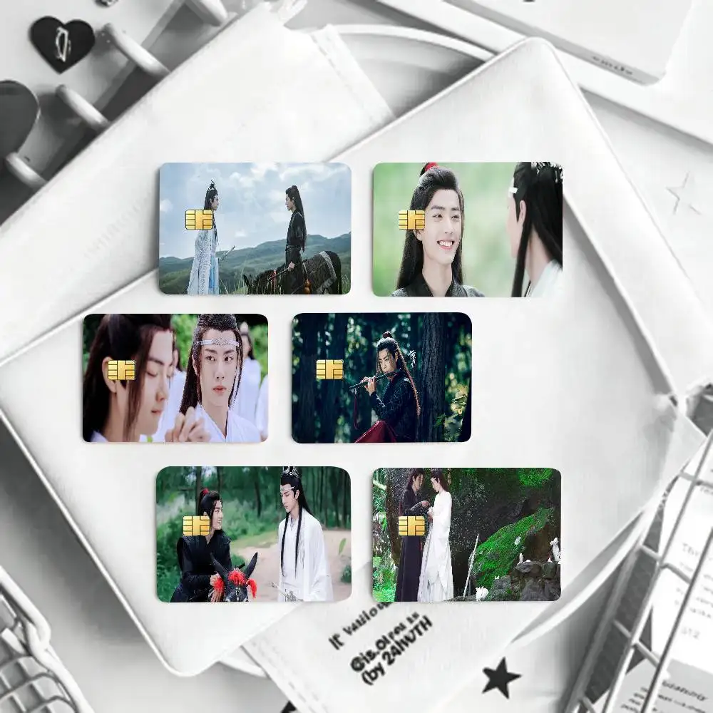 Chenqing Ling TV Drama Card Sticker Cartoon Art Credit Card Skin Anti Scratch Bank Debit Card Decal