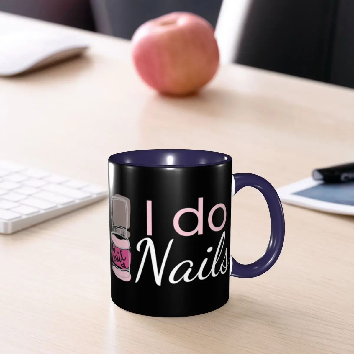 I Do Nails Fingernail Manicure Studio Mug Funny Ceramic Coffee Cups Tea Mugs Milk Cup Drinkware Gift for Woman Man