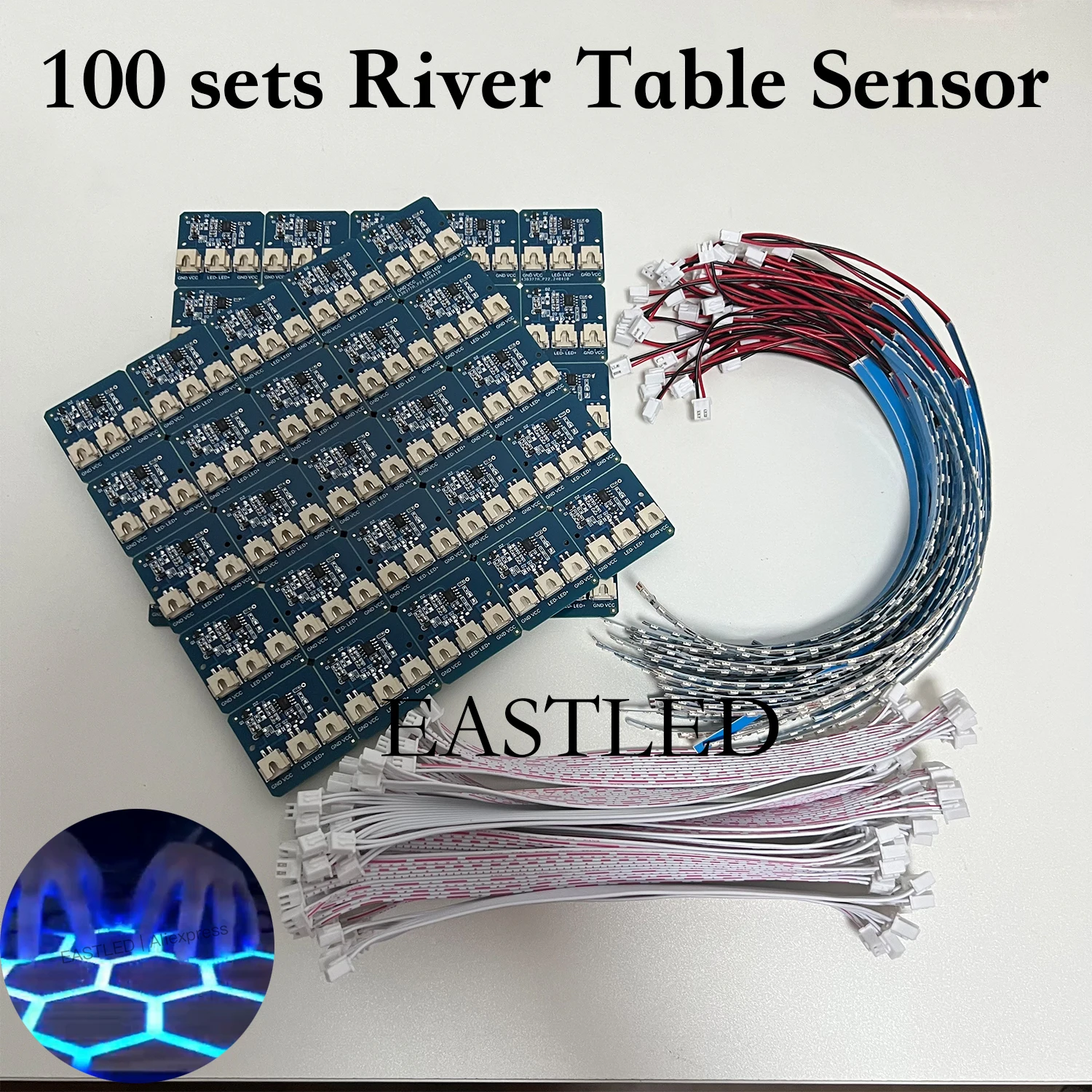 100sets/lot Touch Sensor Circuit Boad for Luminous River Table Controller Honeycomb Board12V LED Light Strip Sensing Module 2A