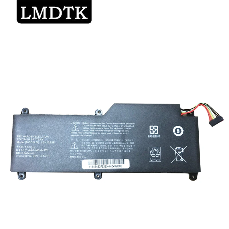 LMDTK New LBH122SE Laptop Battery For LG U460 U460-G U460-K.AH50K AH5DK U460-M.AFB5L 7.6V 48.64WH