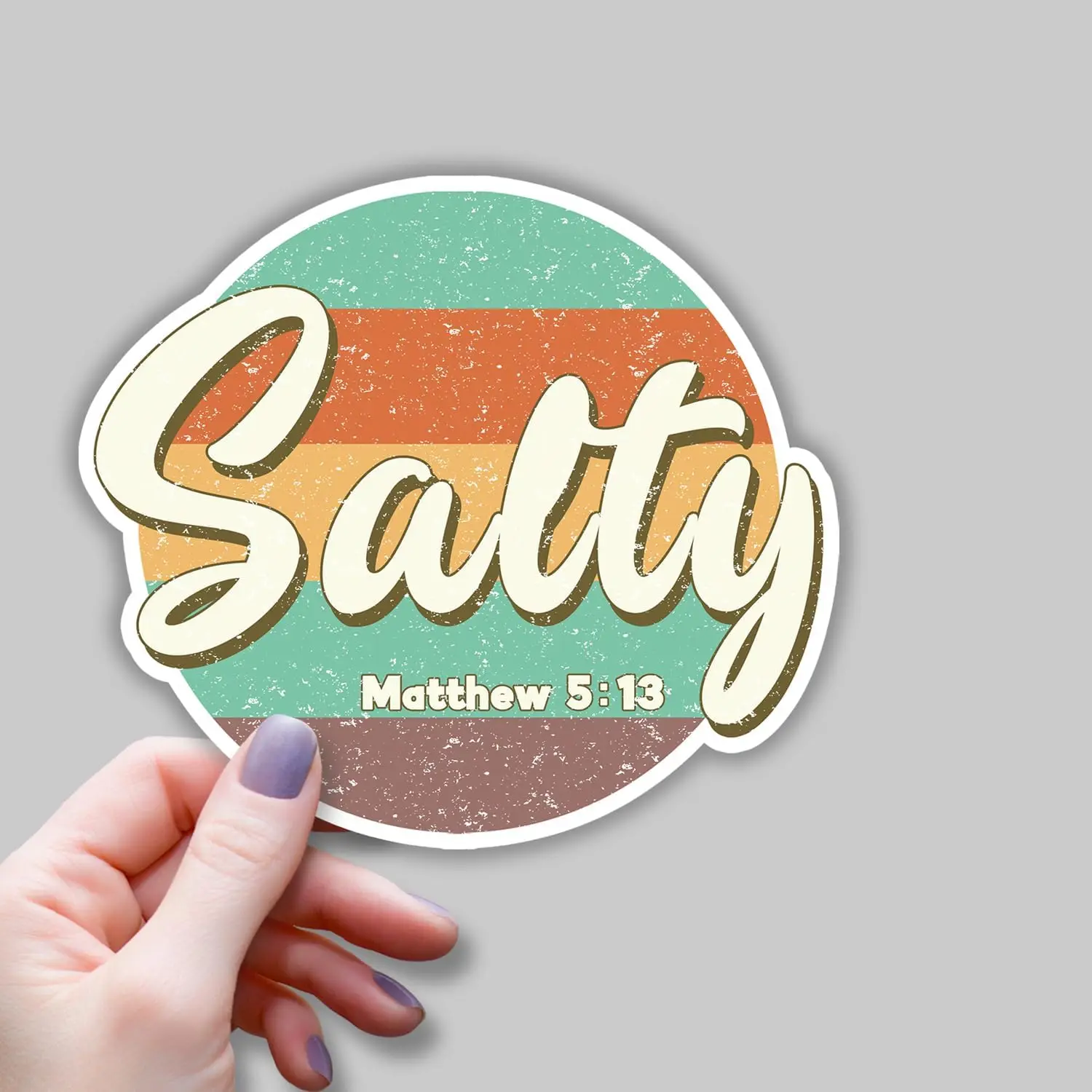 

3PCS Salty Matthew 5:13 Sticker Christian Bible Verse Jesus Vinyl Decal Motivation Inspirational Quotes Stickers
