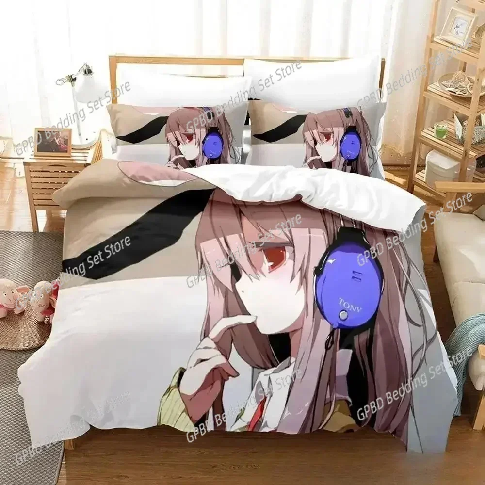 Anime Touhou Project 3D NEW Duvet Cover Pillowcase Bedding Set Adult Boy Girl Bedroom Decoration Children Single Double Large
