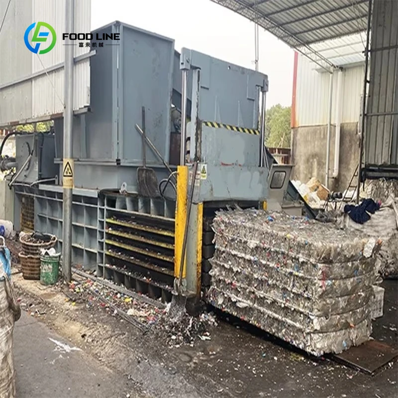 Customized Horizontal Hydraulic Waste Paper Plastic Light Metal Baler Baling Machine for Polyester Waste
