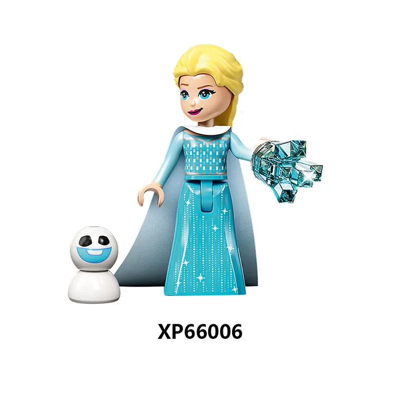 Hot Toys Film series  Action Figures Frozen girl Anna Xuebao Princess Elsa assembled Compatible building blocks Mini Dolls toys - view 2
