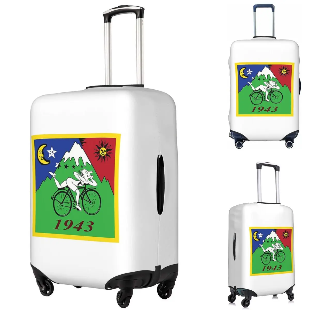 

Чехол для чемодана Альберт Хоффман на день велосипеда, эластичные защитные чехлы для дорожного багажа на 18-32 дюймов