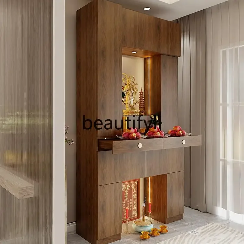 

FGGod of Wealth offering table, god seat, cabinet ancestor, offering simple household shrine, Guanyin modern, house-Tibetan styl
