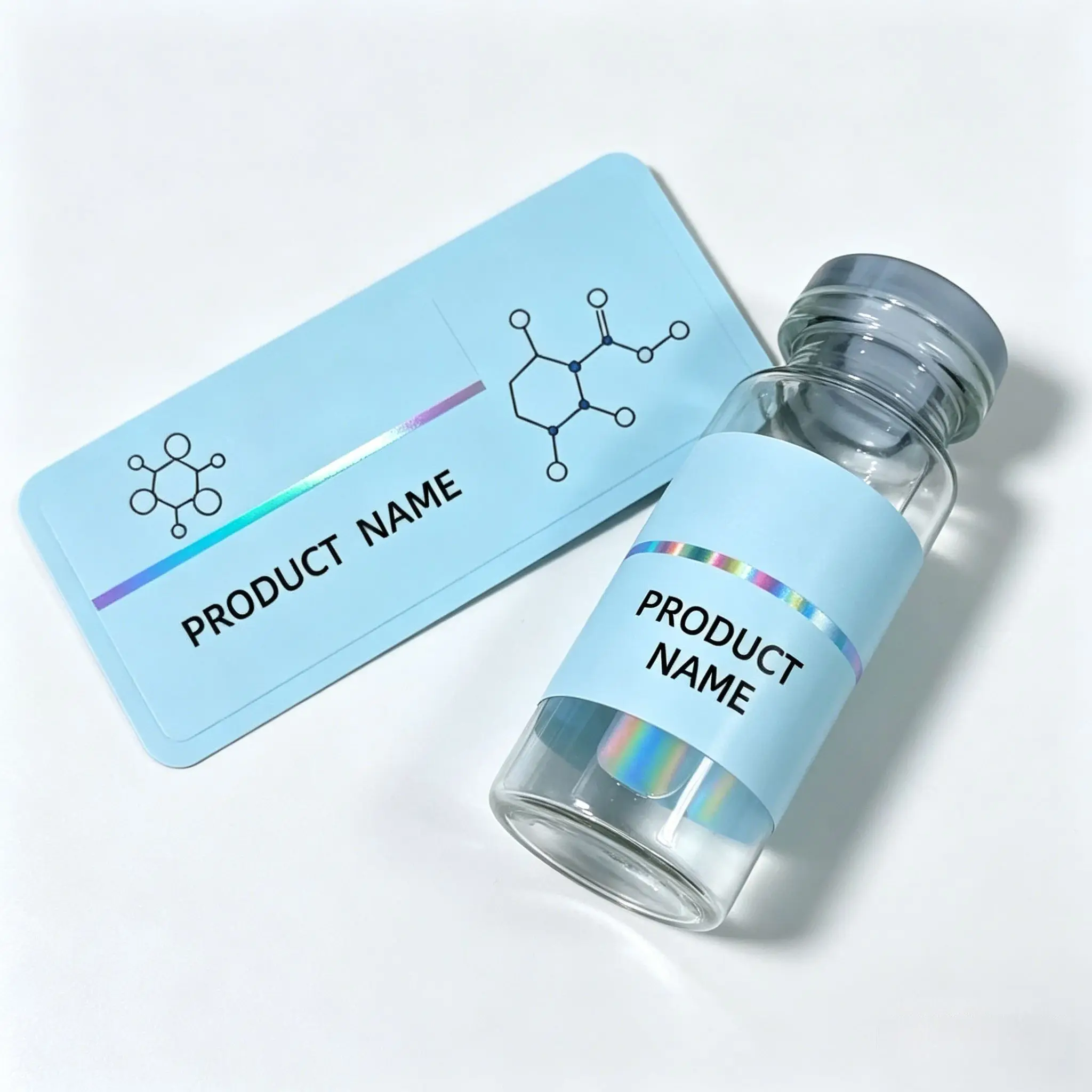 Custom HD Waterproof Peptide Labels for 3ml 5ml 10ml Vials,Supplement Packaging Stickers