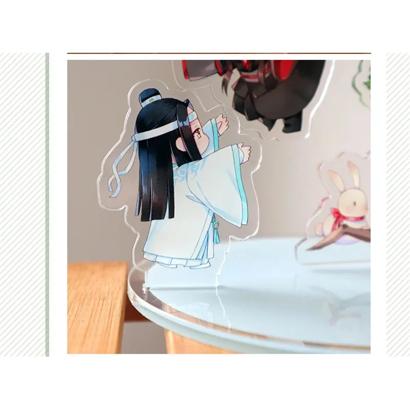 Nuevo gran maestro del cultivo demoníaco Wei wuxian Lan Wangji BL Mo Dao Zu Shi escena figura acrílica con soporte llavero regalos de navidad