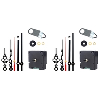 2X Silent Radio Controlled DIY Clock Movement Mechanism DCF Signal Mode Clock With 4 Sets Hands Repair Parts Replacement