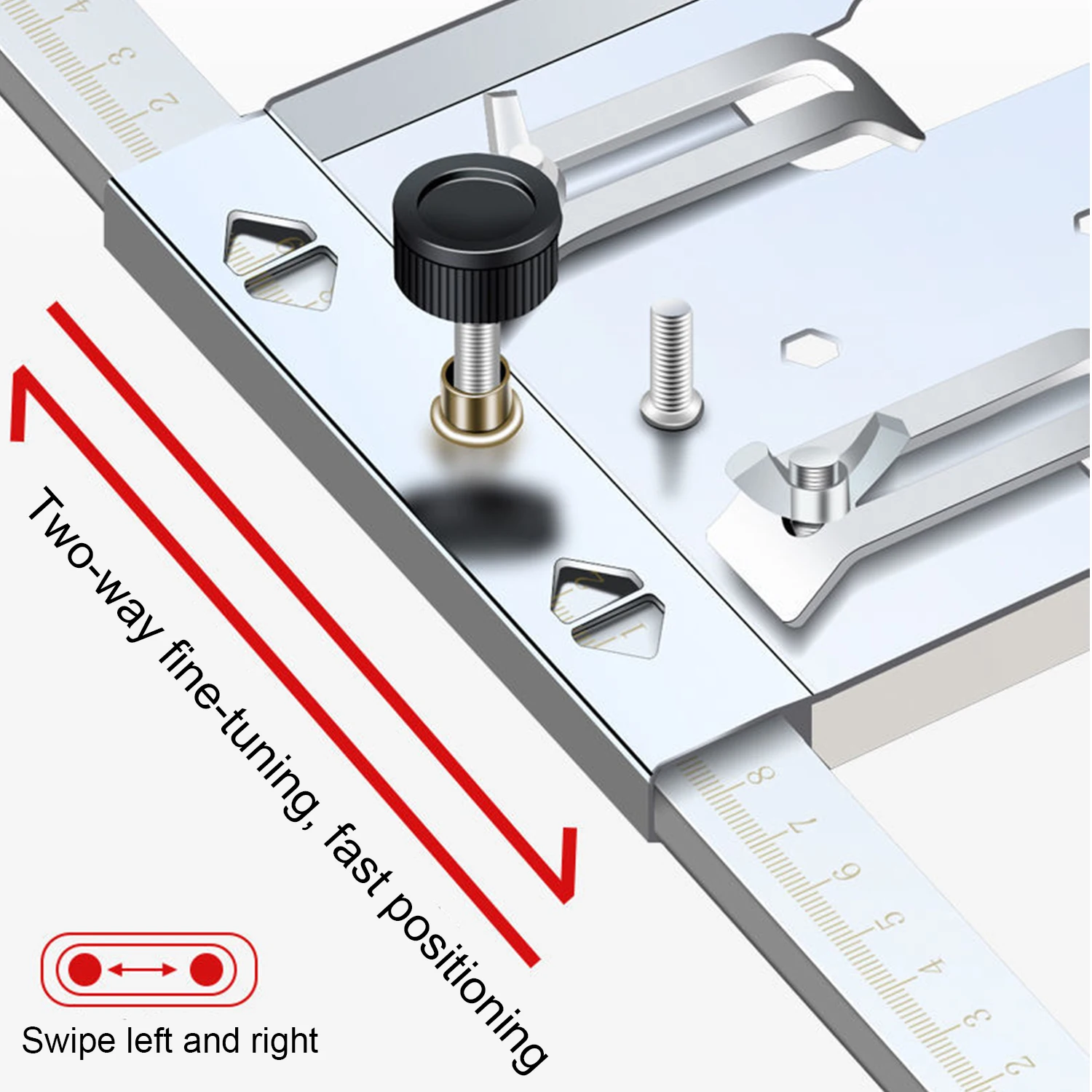 Snijmachine Edge Gids Positionering Snijden Hout Board Tool Elektriciteit Cirkelzaag Trimmer Machine Houtbewerking Router